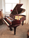 Bespoke 1903, Steinway Model O grand piano for sale with a polished, rosewood case and spade legs. Piano has an eighty-eight note keyboard and a two-pedal lyre.